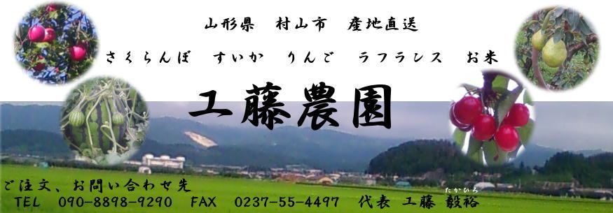 山形県工藤農園　農家直送　こだわりお取り寄せ